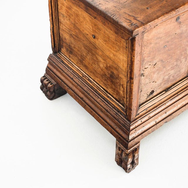 18th Century Catalan Bridal Chest in Walnut For Sale - Image 4 of 18
