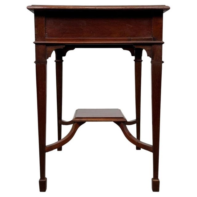 Brown Antique Mahogany Occasional Table, 1890s For Sale - Image 8 of 12