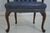 Textile Ethan Allen Blue Tufted Queen Anne Armchair For Sale - Image 7 of 12