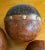Late 20th Century Brass Studded Leather Clad Wood Decorative Balls Spheres Orbs- Set of 4 For Sale In Phoenix - Image 6 of 11