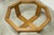 Wood Hexagonal Table in Oak and Smoked Glass, Switzerland, 1977 For Sale - Image 7 of 18
