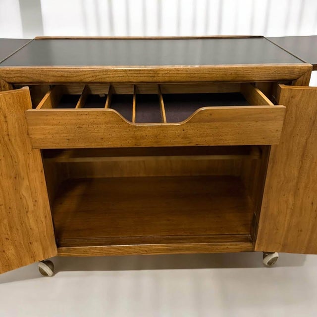 Condition Used - like new Decor Style Mid-Century Modern Dimensions: 36" w x 19" d x 32.5" h (closed), when opened it's...