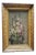 Antique Hollyhocks Oil Painting in Original Gold Gilt Flower Design Frame For Sale
