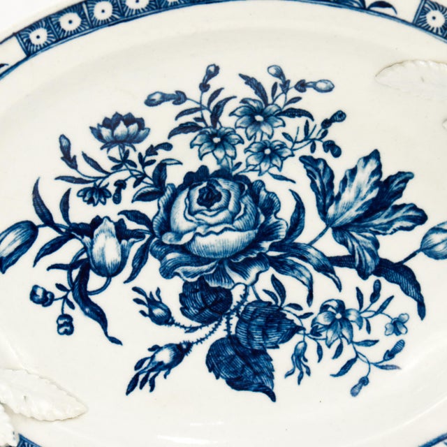 Antique 18th C. Dr. Wall Worcester Porcelain Covered Butter Dish & Underplate For Sale In Philadelphia - Image 6 of 18