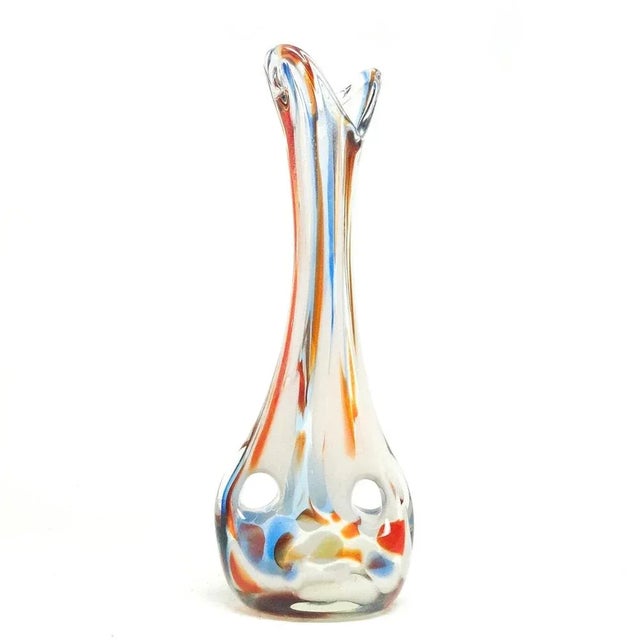 Glass Vase from Hortensja Glassworks, Poland, 1970s For Sale - Image 7 of 9