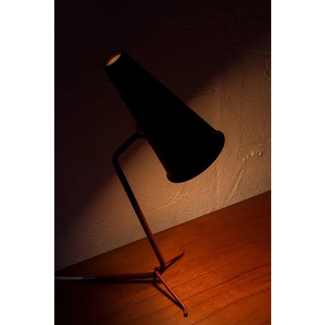 Maroon Table Lamp by Asea, 1950s For Sale - Image 8 of 11