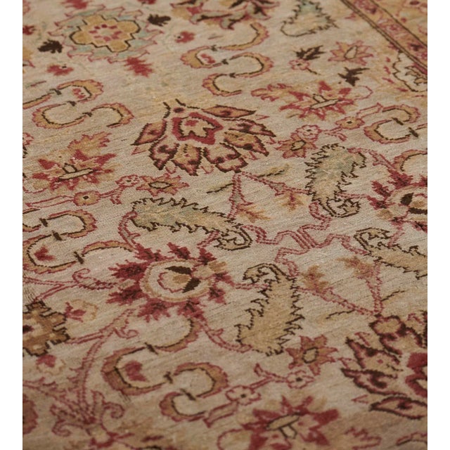 Handwoven Revival Agra Style Wool Rug For Sale - Image 10 of 13