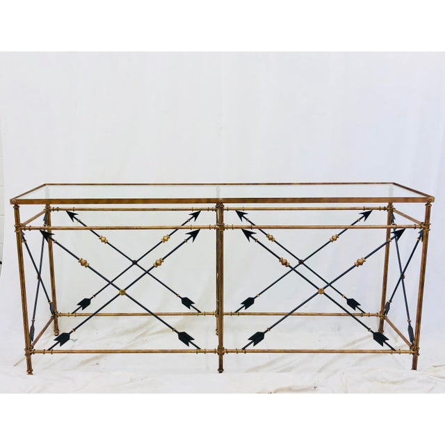 Gold Metal Console Table Chairish