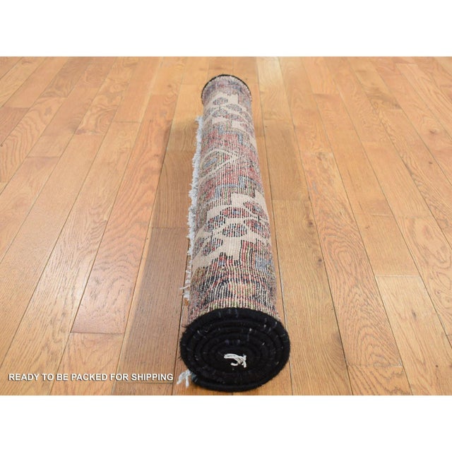 Red 1960 Alabama Crimson Red Vintage Bohemian Persian Hamadan Pure Wool Hand Knotted Rug For Sale - Image 8 of 9