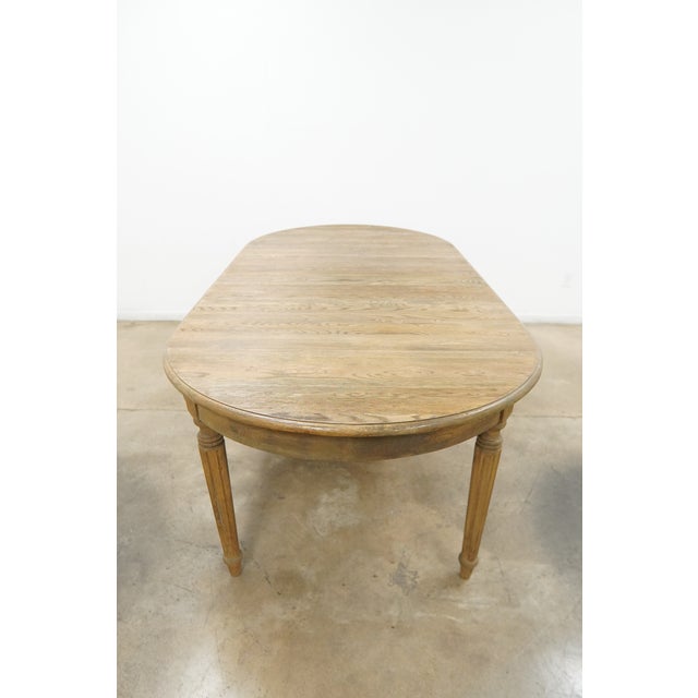 Rh Vintage French Fluted-Leg Extension Dining Table For Sale - Image 10 of 14