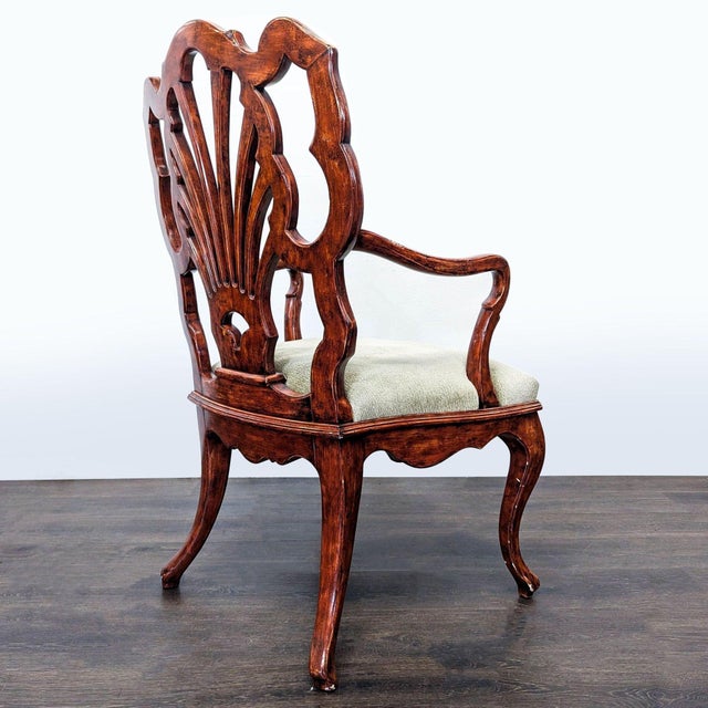 Chippendale Chippendale Style Mahogany Ribbon-Back Armchair For Sale - Image 3 of 9