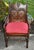 1920s Antique Kittinger Solid Oak Carved Tudor Style Chair W/Pillow For Sale - Image 5 of 13