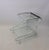 Art Deco Styled Chrome With Glass Drinks Cart For Sale - Image 4 of 5