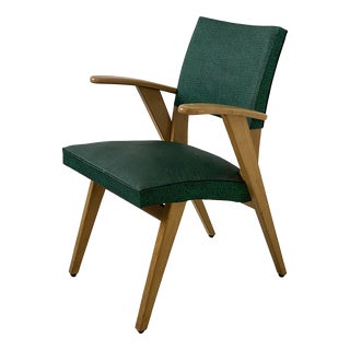 Vintage Armchair in Beech, 1960s For Sale