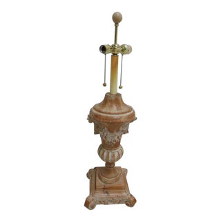 Chelsea House Italian Regency Pine Wood Carved Lamp For Sale