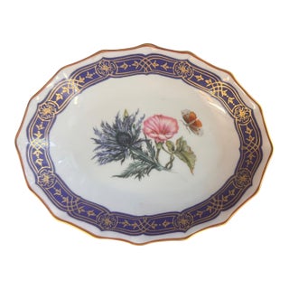 Vintage Mottahedah Merian Service Collection Porcelain Trinket Dish For Sale