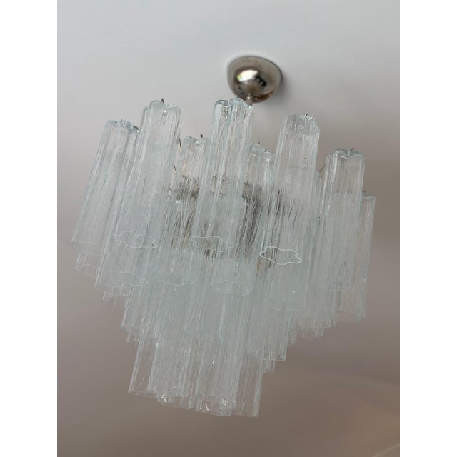 Glass Murano Glass Chandelier, 2000s For Sale - Image 7 of 8