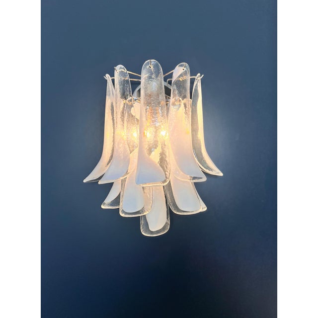 Vintage Italian Murano Wall Lights in the style of Mazzega, 1990s, Set of 2 For Sale - Image 13 of 17
