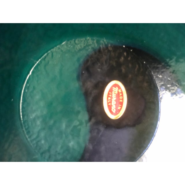 Glass Yalos Casa Murano Large Centerpiece Bowl in a Lilac & Green Swirl For Sale - Image 7 of 8