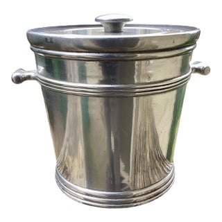 Mid Century Cast Pewter Ice Bucket by Wilton-Columbia,PA For Sale
