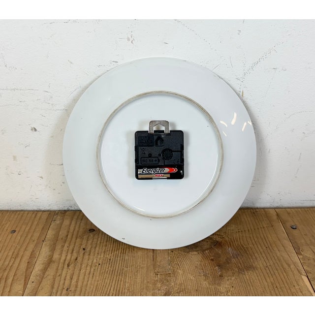 Vintage East German Porcelain Wall Clock from Weimar Electric, 1970s For Sale - Image 17 of 18