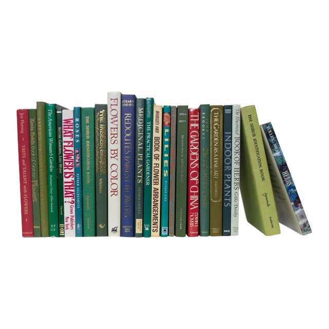 Decorative Books - Vintage Gardening Oversized Books - Books By The Foot For Sale
