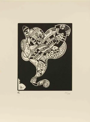 After Kandinsky, Gravure pour 10 Origine, Woodcut, Mid-20th Century