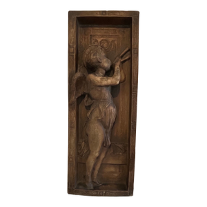 Antique Italian Terra Cotta Angel Sculpture/Plaque