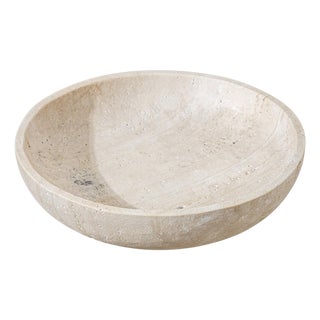 Decorative Travertine Bowl, 21st Century For Sale