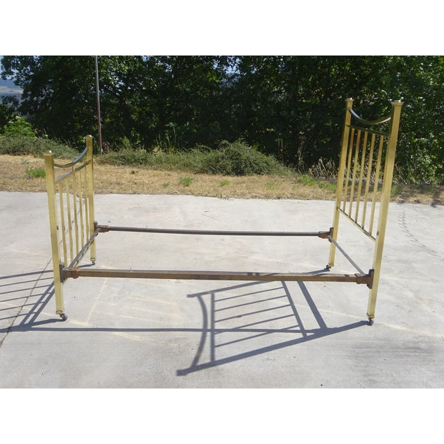 Antique Bed in Gilt Brass, 1890s For Sale - Image 18 of 18