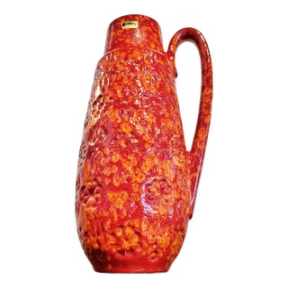 Tall Scheurich 'Bernina' Pitcher Vase Nr. 424/34 For Sale