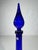 Mid-Century Modern Mid-Century Modern Decorative Cobalt Blue Glass Bottle, Empolio, 1950s For Sale - Image 3 of 11