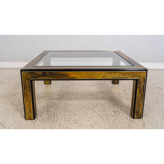 Age: Approx: 50 Years Old Details: Hollywood Regency Beveled Glass High Quality Construction Large Impressive Table Nice...