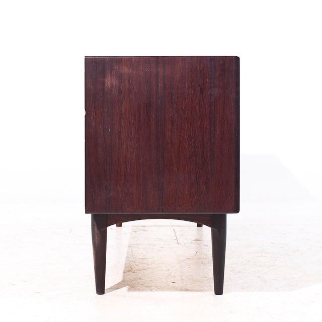 Bernhard Pedersen Mid Century Danish Rosewood Tambour Door Credenza and Hutch For Sale In Chicago - Image 6 of 10