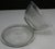 Early 20th Century Art Deco Round Clear Glass Ribbed Lidded Refrigerator Dish Bullseye Flat Top For Sale - Image 9 of 9