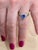 1.25 Carat Heart Shape Tanzanite and 1.5 Carat Diamond Ring 14 Karat Yellow Gold For Sale - Image 9 of 18