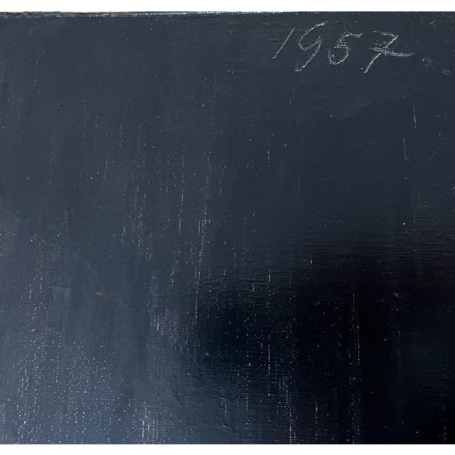 Bergerioux, Composition, 1957, Oil on Canvas For Sale - Image 4 of 11