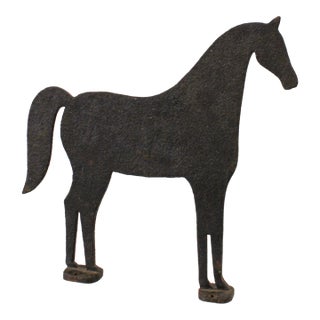 Vintage Ranch Equestrian Mountable Horse/Cast Iron For Sale