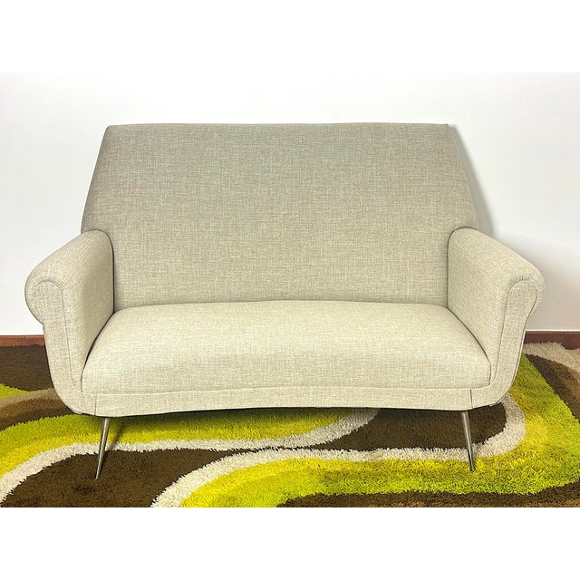 Vintage Three-Seater Sofa by Gigi Radice for Minotti, 1960s For Sale - Image 6 of 11