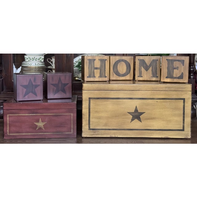Vintage Ethan Allen Large Decorative Storage Trunks - a Pair For Sale - Image 12 of 12