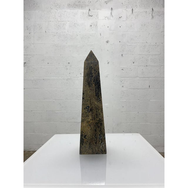 1970s Mid-Century Marble Obelisk For Sale - Image 5 of 12