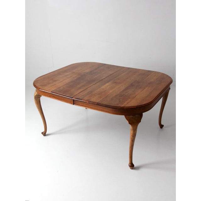 Antique Queen Anne Revival Extension Dining Table For Sale - Image 17 of 18