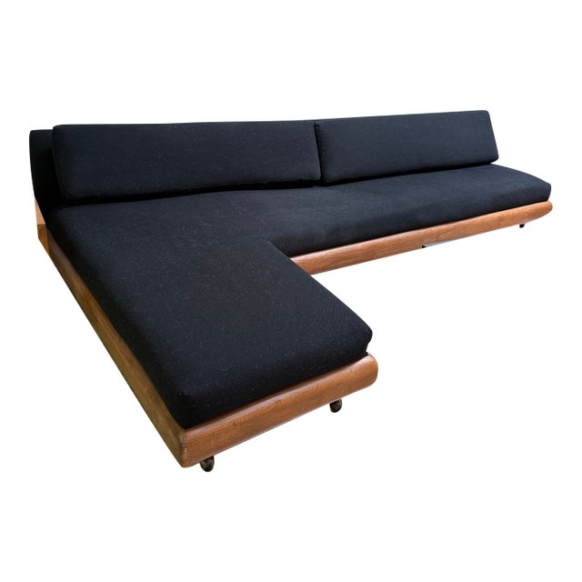 MCM Adrian Pearsall Grand Boomerang Sofa W/Certificate of Authenticity For Sale