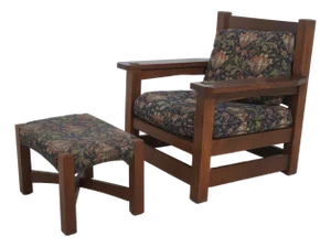 Stickley Mission Oak Eastwood Chair & Ottoman