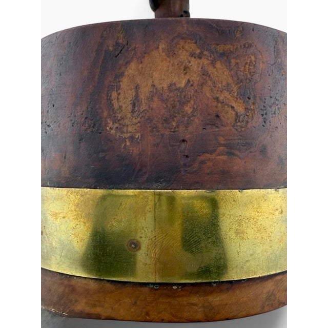 19th Century Slovak Črpák Shepherd’s Whey Cup With Figural Carved Handle For Sale - Image 9 of 17