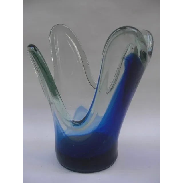 Mid 20th Century Art Glass Splash Vase For Sale - Image 5 of 9
