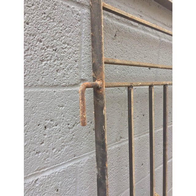 1950s Mid Century Modern Custom Iron Gate | Chairish