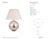 AERIN by Visual Comfort Signature Morton Large Table Lamp in Burnished Silver Leaf with Linen Shade Designer: AERIN...
