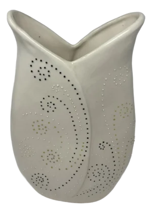 Handmade Clay Pottery Tulip Shaped Large Vessel Flower Vase