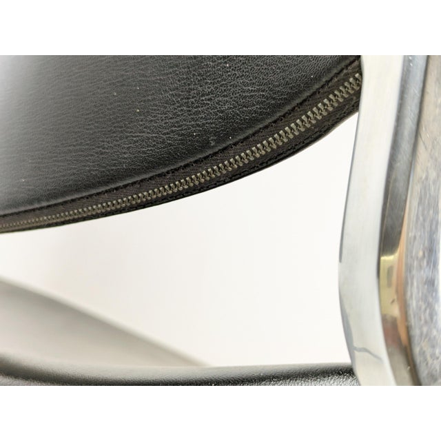 Black Skai and Aluminum DSC 106 Chair by Anonima Castelli from Castelli / Anonima Castelli. 1970s For Sale - Image 12 of 14